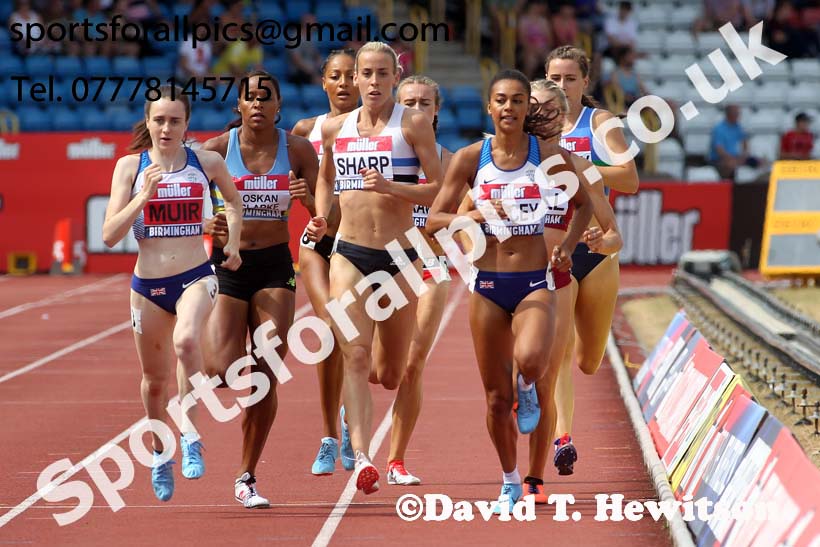 Womens 800 metres, Muller British Championships, Alexander Stadium, Birmingham. Photo: David T. Hewitson/Sports for All Pics